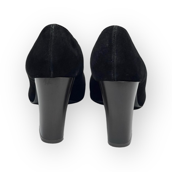 Missoni x Target ミ★ Barkwood Chevron Print Suede Heeled Pumps ミ★ Black ミ★ 6.5M - Picture 4 of 16